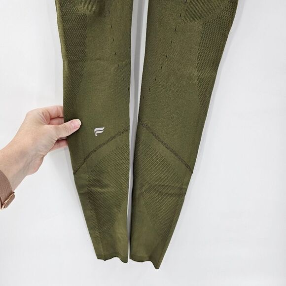 Fabletics motion 365 contour high waisted leggings green xs small gym workout - Picture 4 of 4